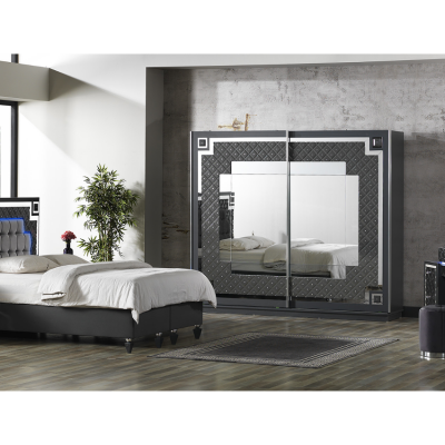 Chambre cristal argent